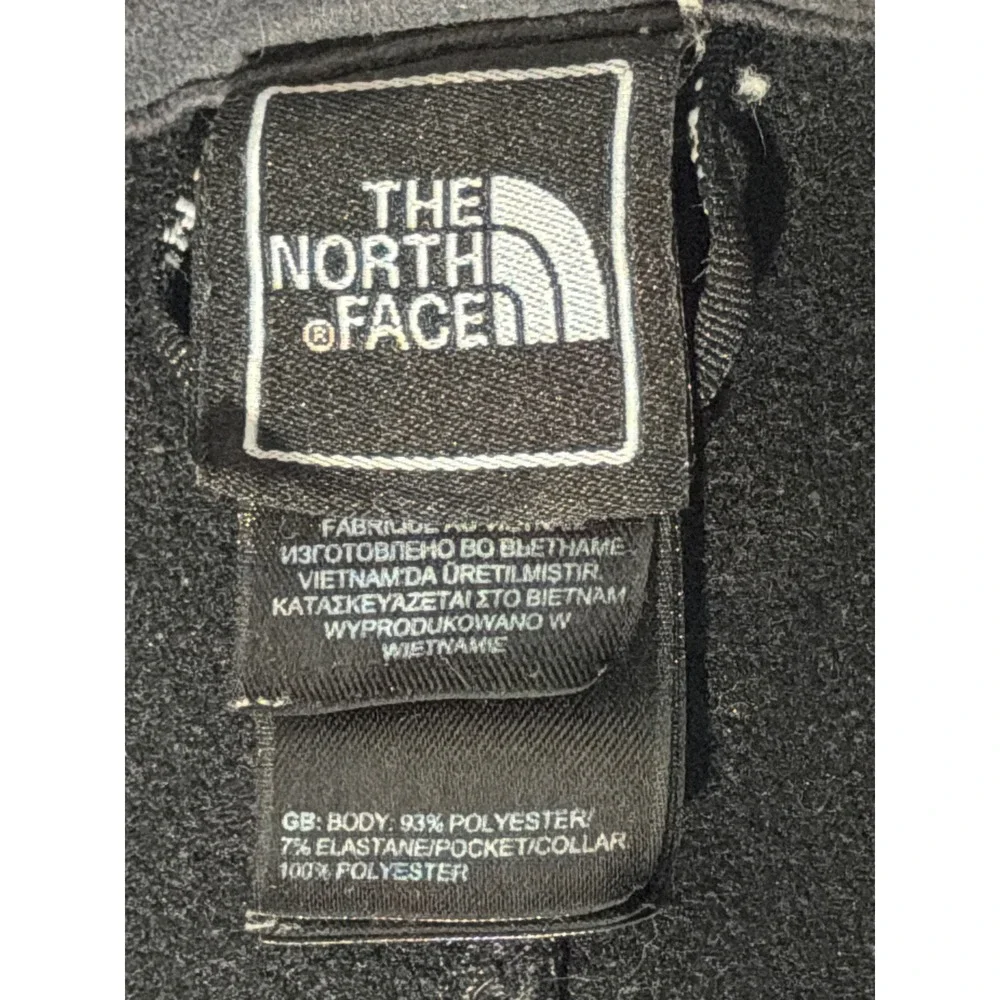 The North‎ Face Mens Fleece Jacket Full Zip Black Grey L G